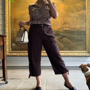 Chico’s Brown Cargo Utility Capris